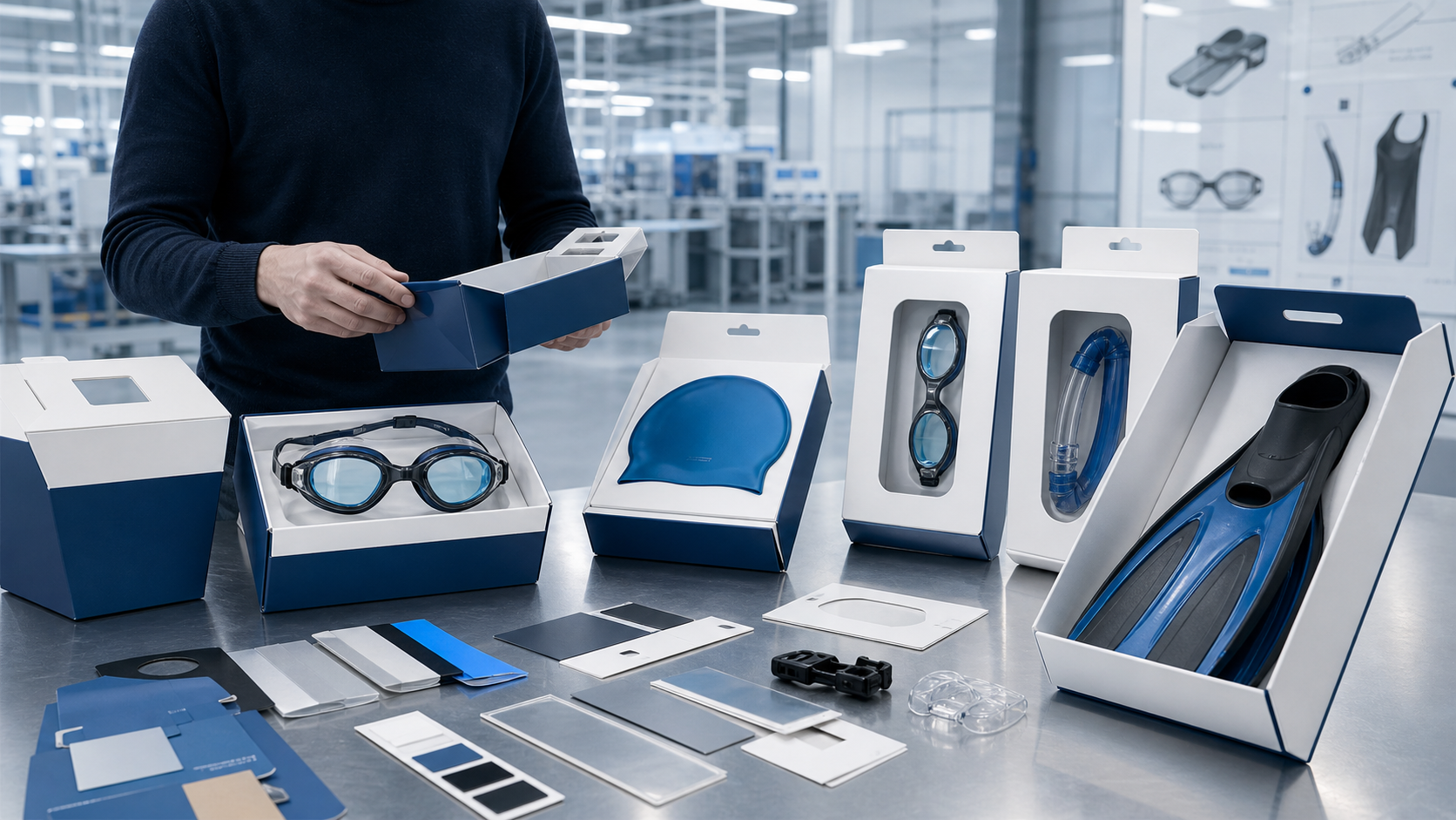 Retail Packaging Upgrades for Swim Goggles and Diving Accessories