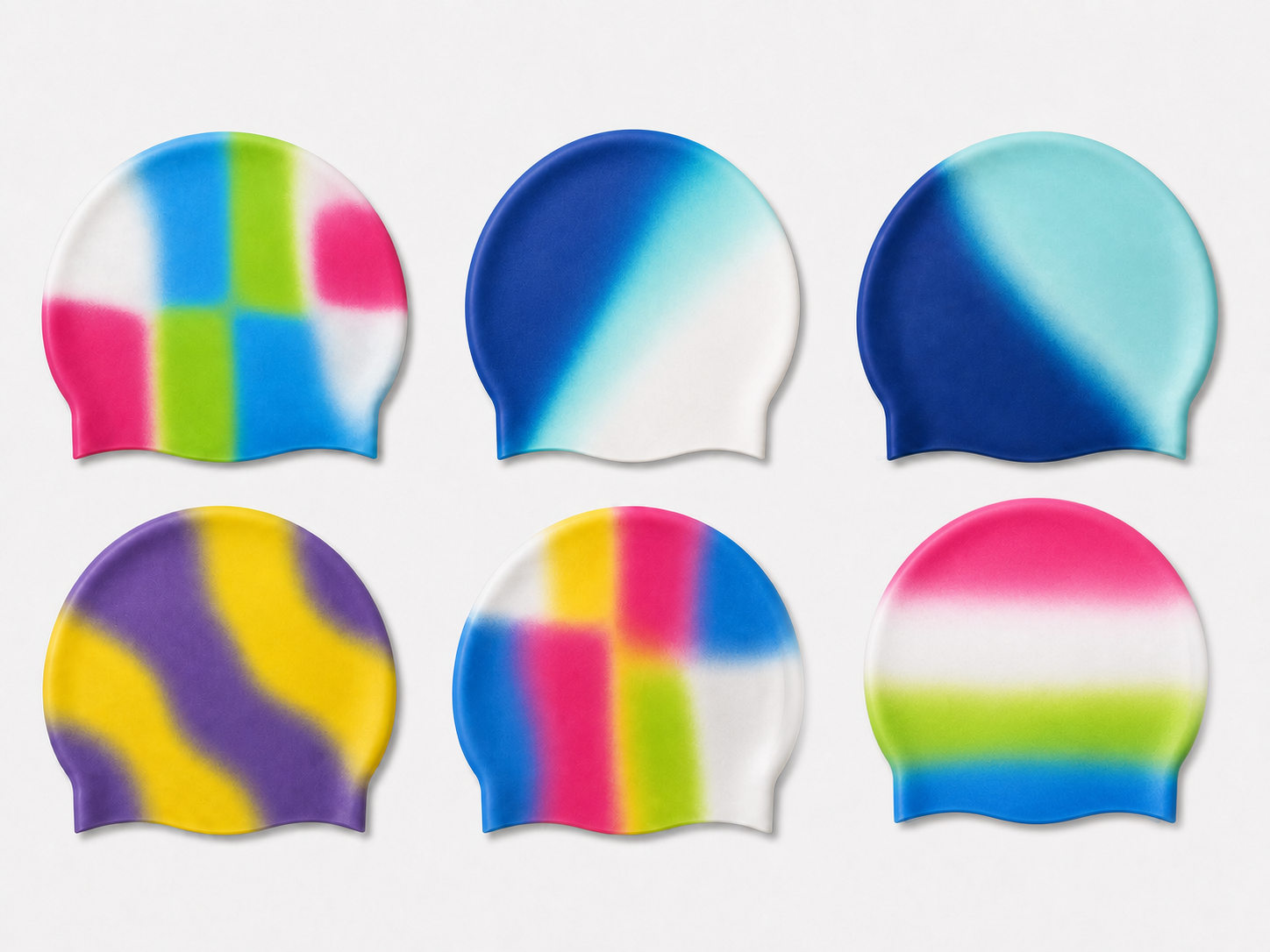 Multi-color silicone molding effects